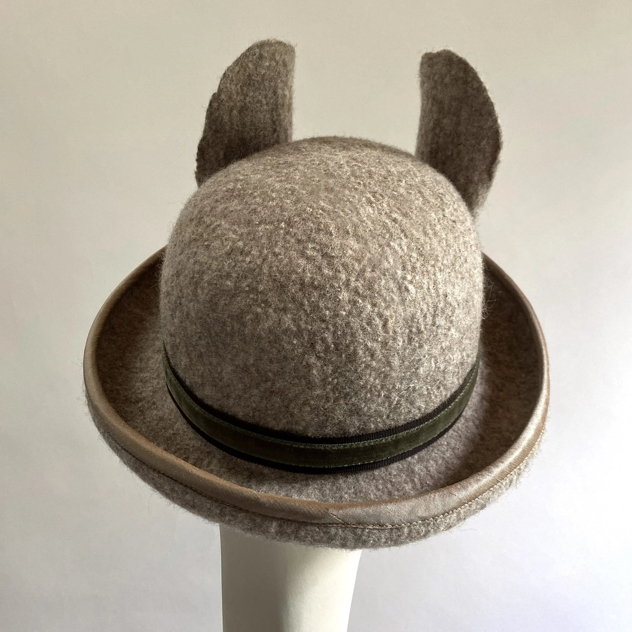 Unisex bunny bowler hat — Miss Fitt & Co. ~ Moss Fête